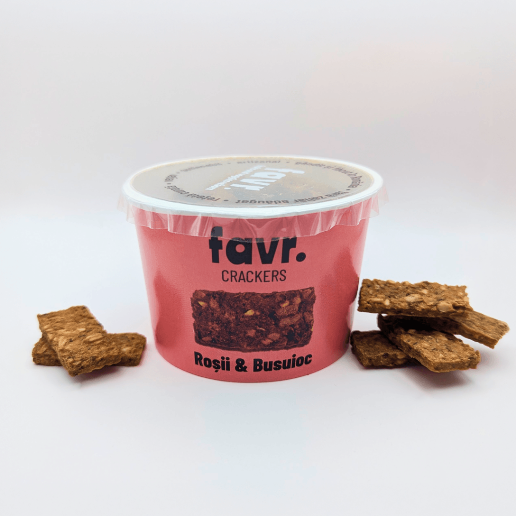 Crackers cu ROȘII & BUSUIOC